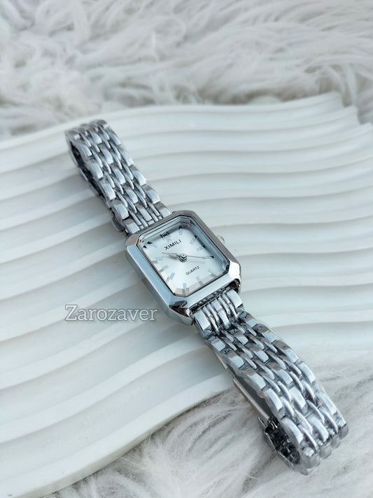 Adele Watch (Silver)White