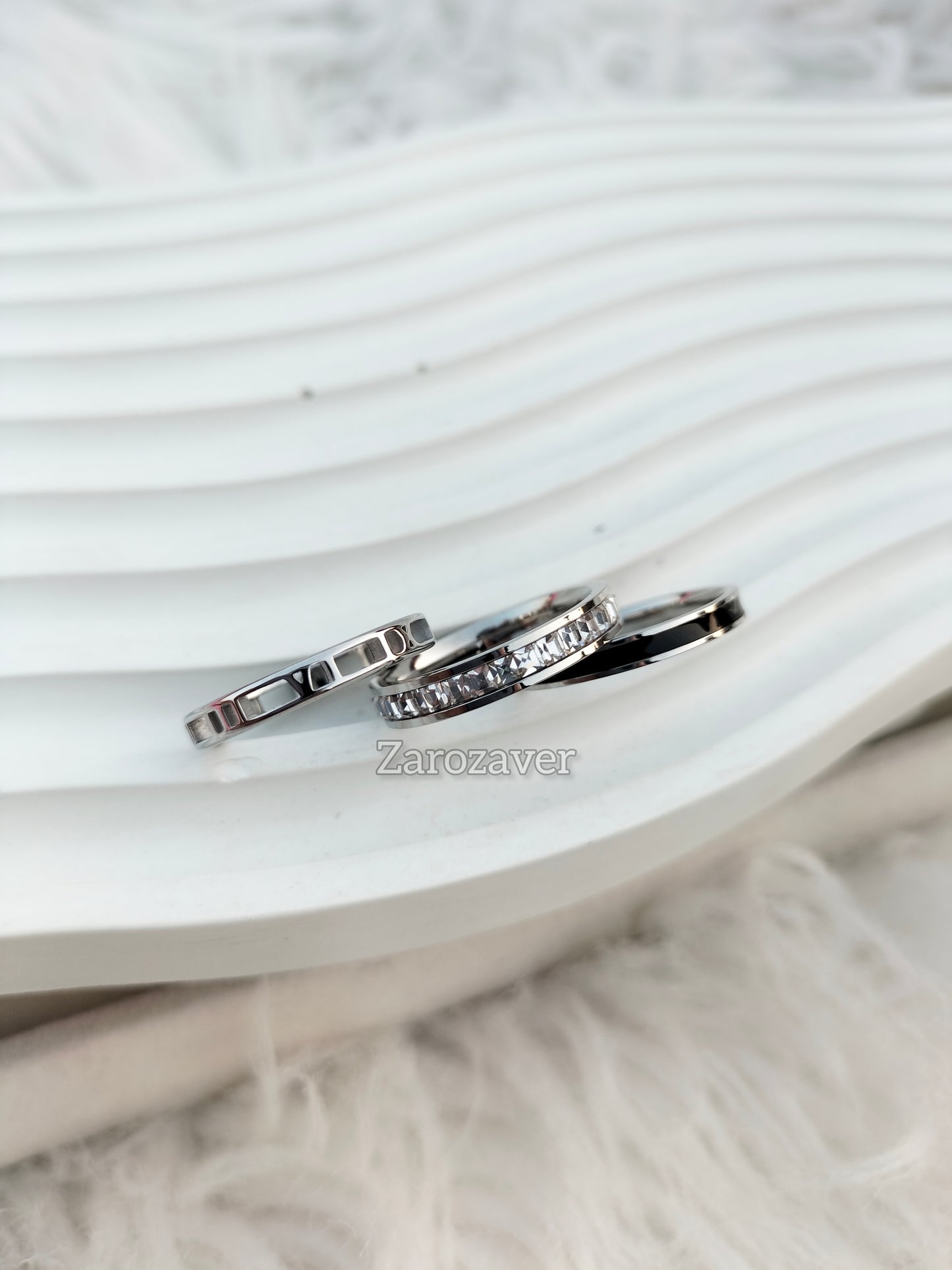Silvet Set Of 3 Rings