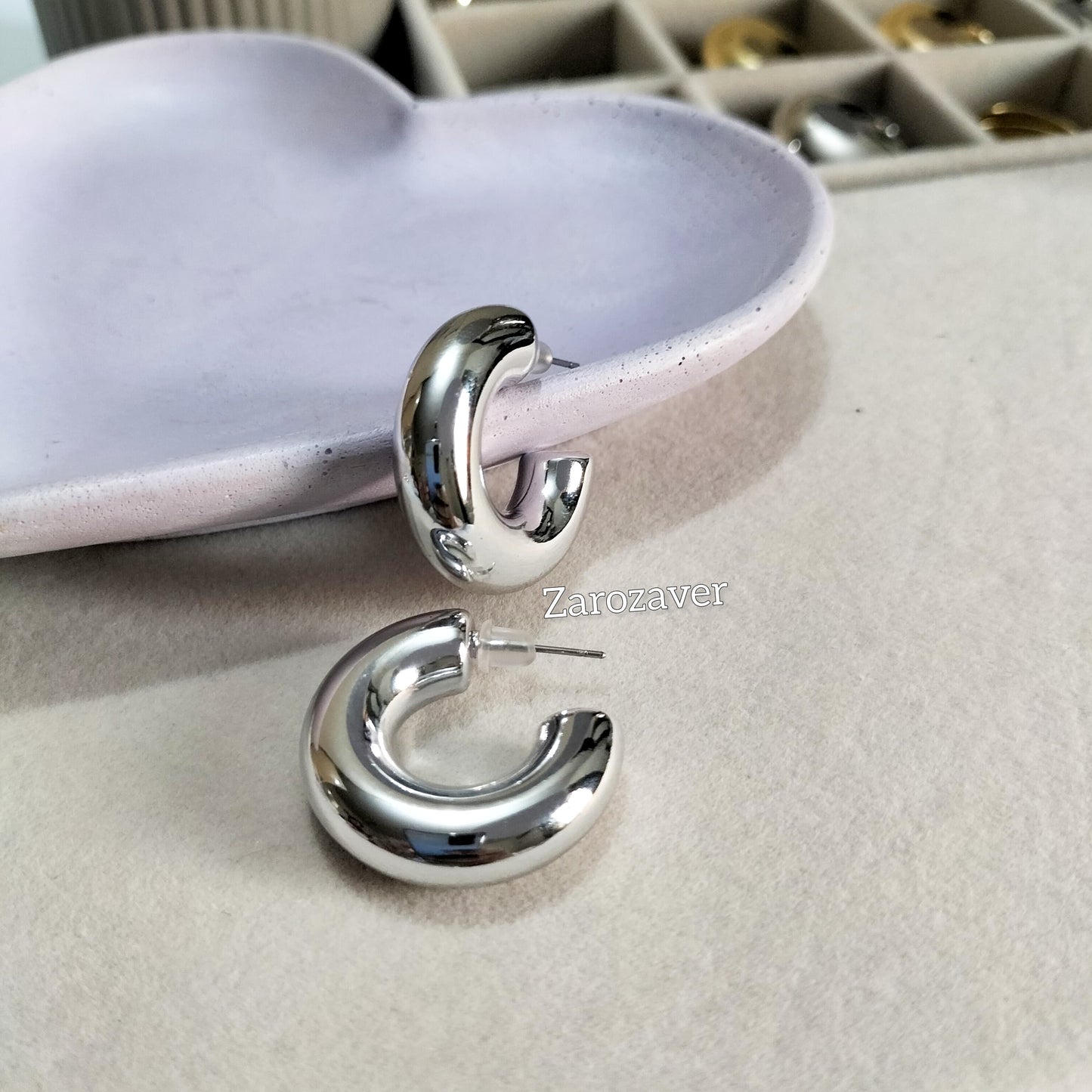C Shaped Earrings