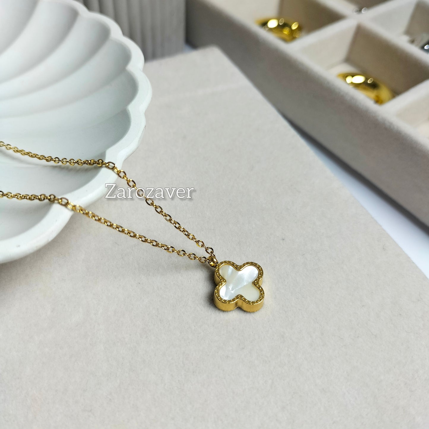 Clover Necklace Dual Faced