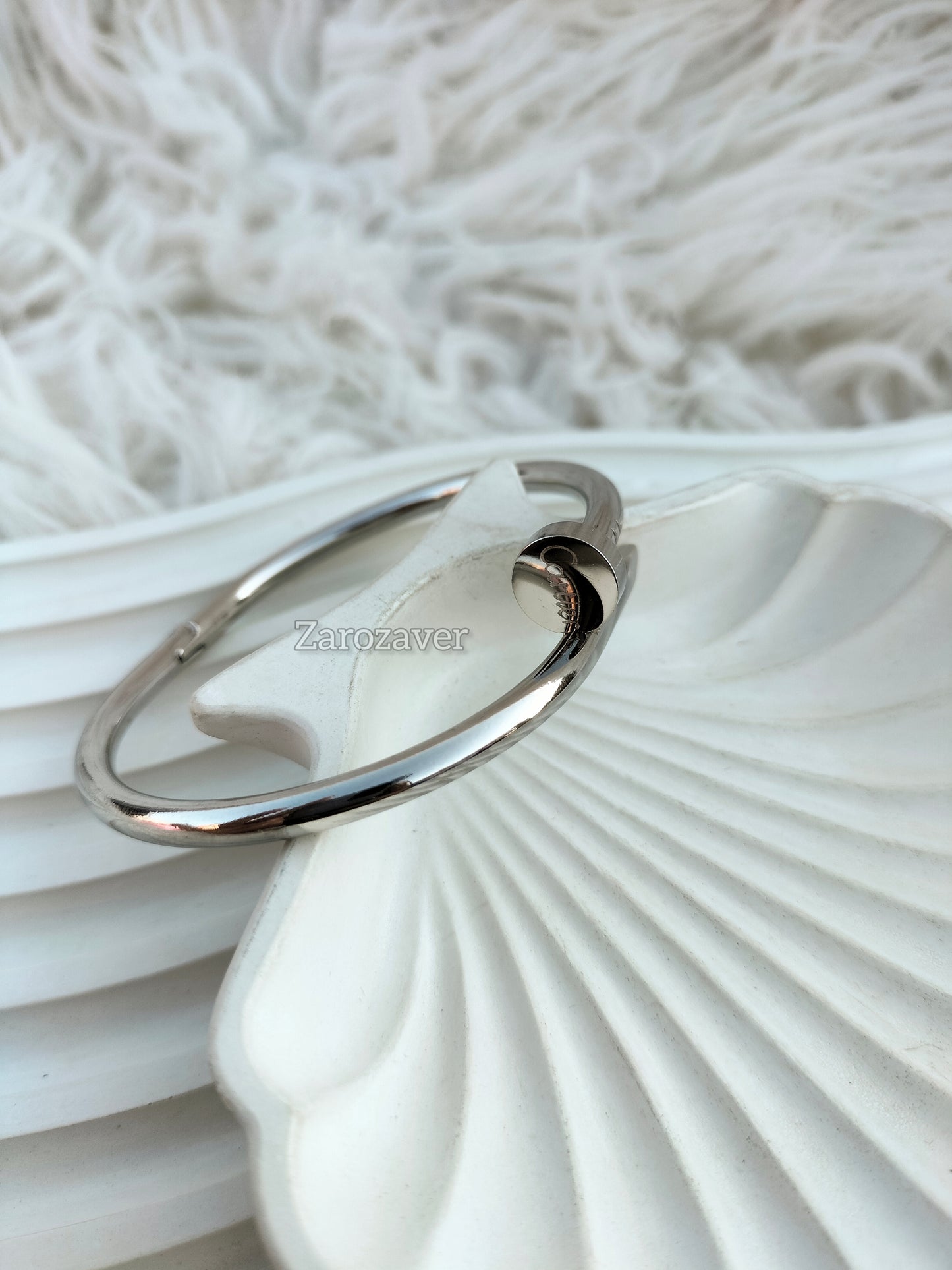 Silver Nail Bangle