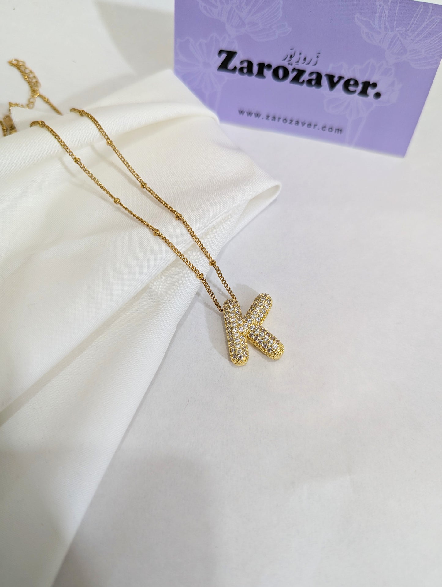 K Initial Necklace