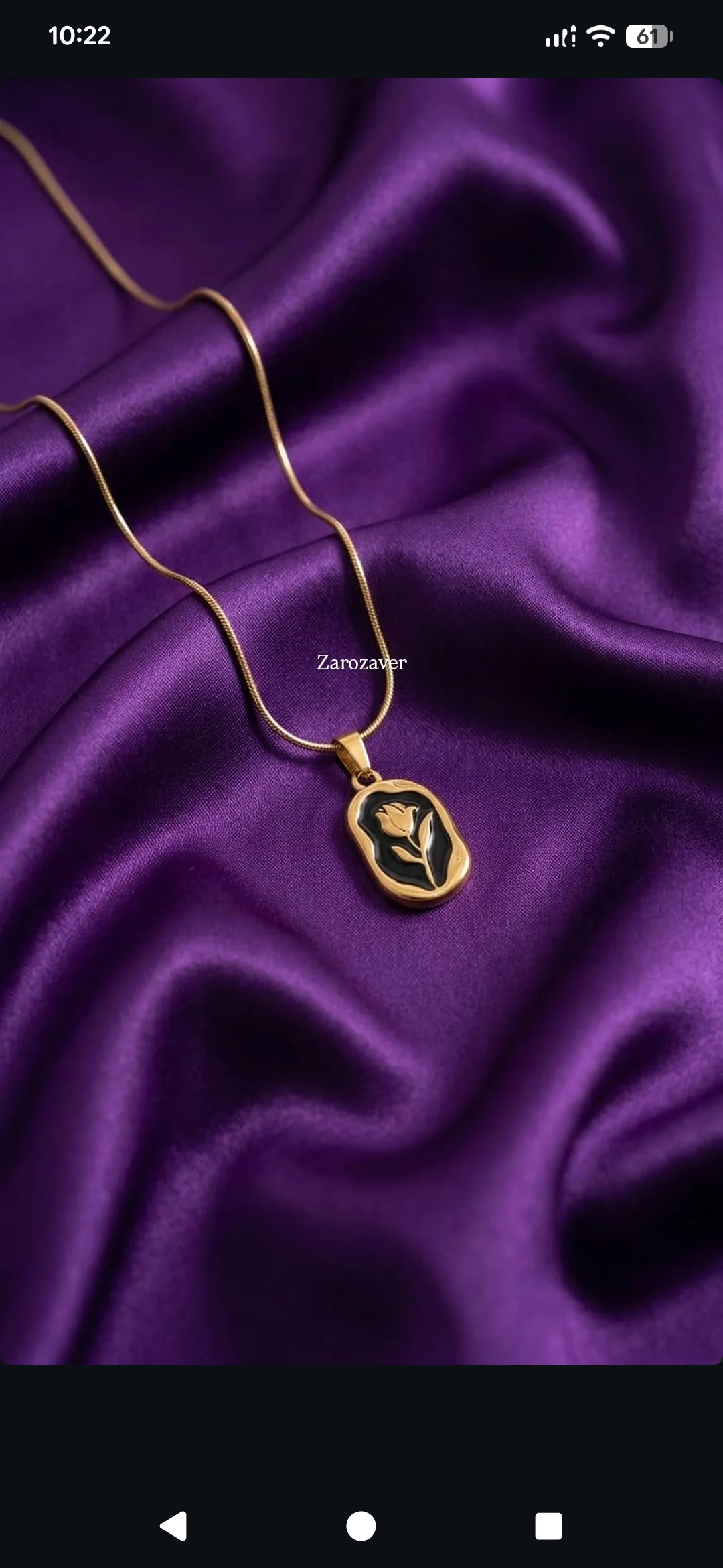 Black Rose Necklace