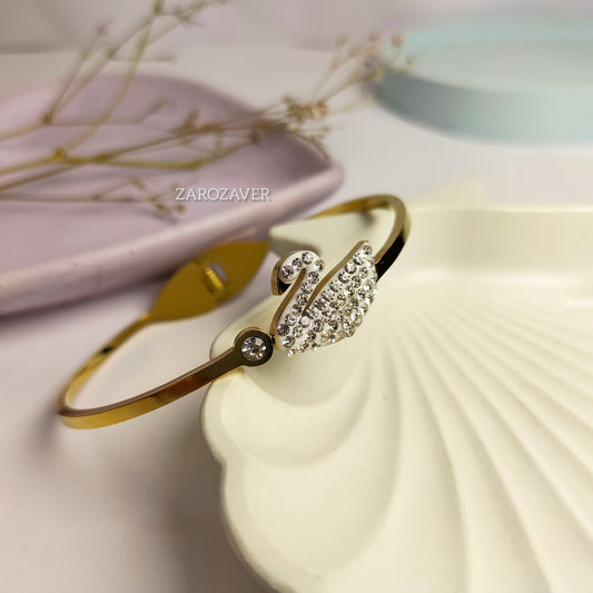 White Swan Bangle