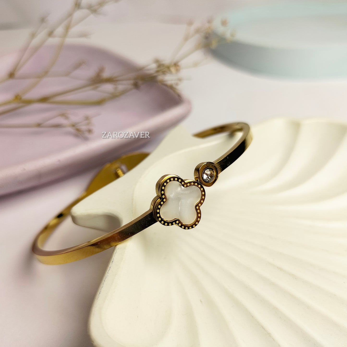 White Clover Bangle