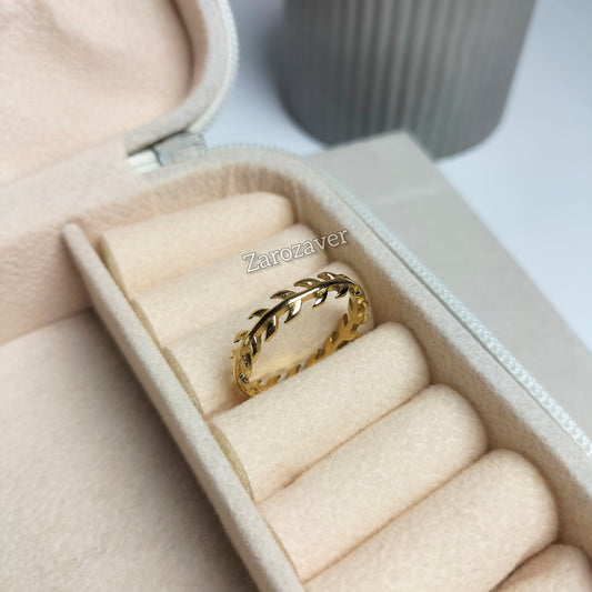 Leaf Band Ring