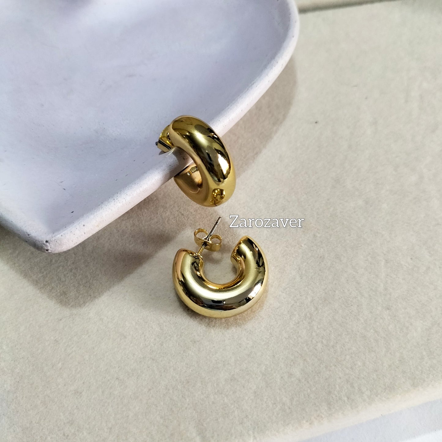 Small C Shape Earrings