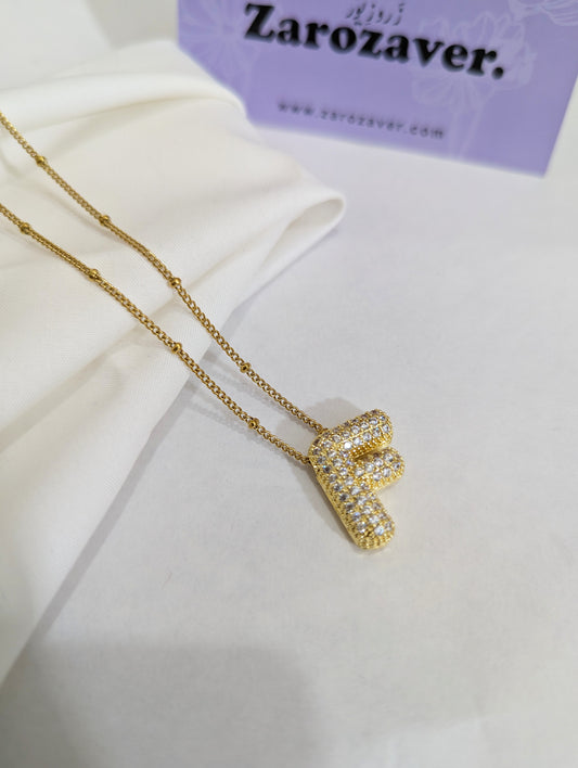 F Initial Necklace