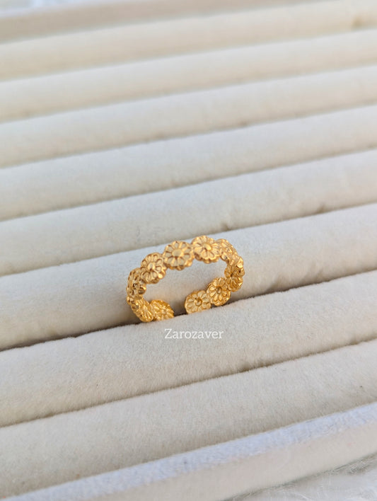Floral Band Ring