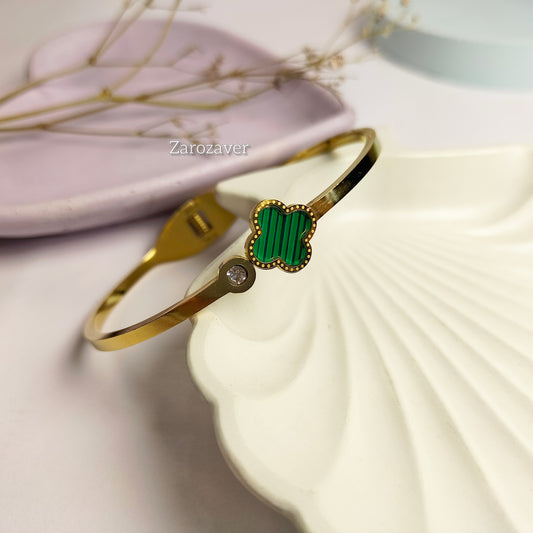 Green Clover Bangle