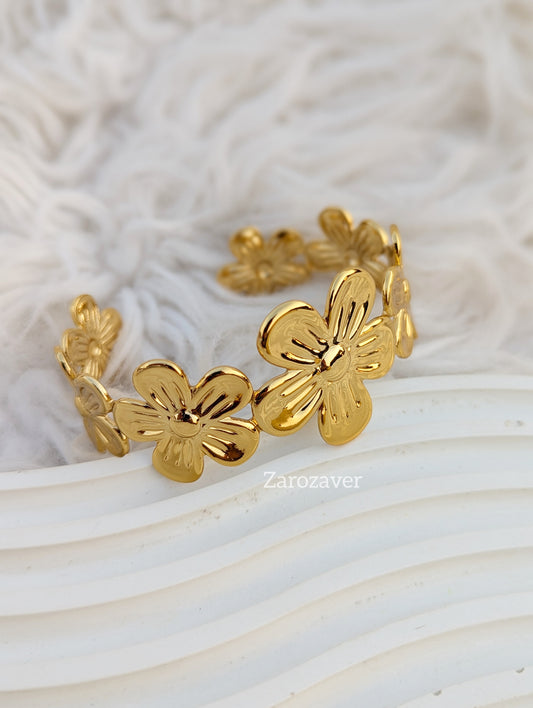 Floral Chunky Bangle