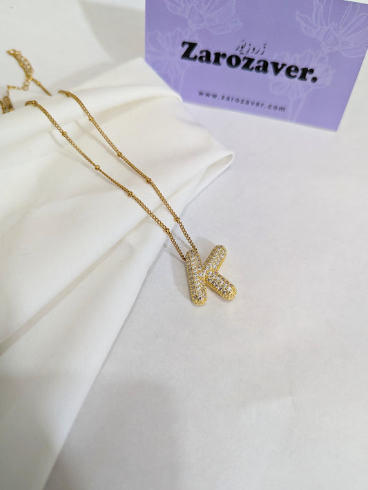 K Initial Necklace