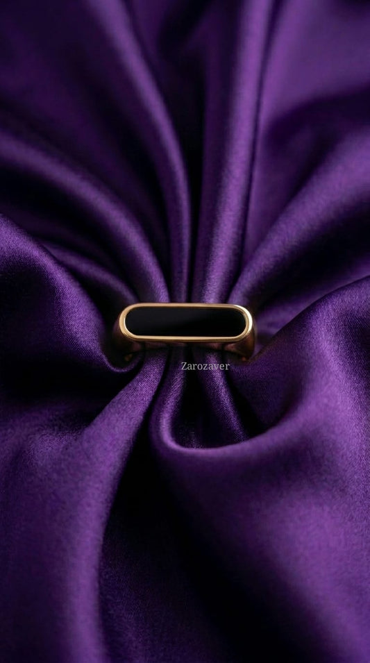 Black Rectangle Ring